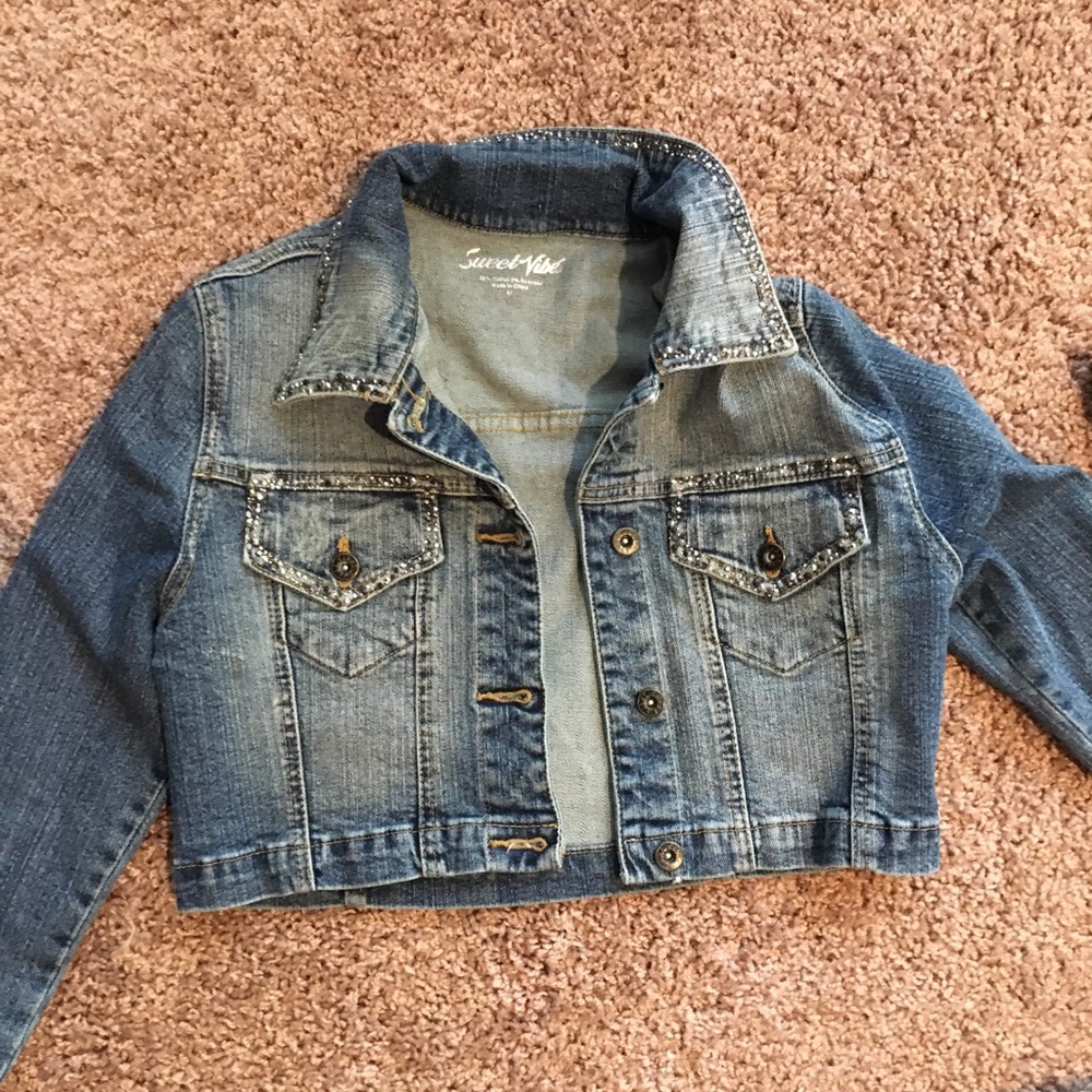 Jean jacket short mid rise